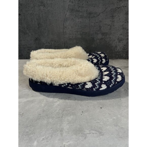 Women’s Ugg blue heart slip Ons shearling fur Lined Clogs size 6 - Picture 16 of 16